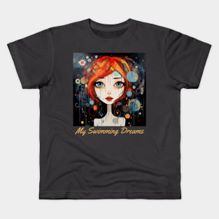 My swimming dreams design, v3 Kids T-Shirt